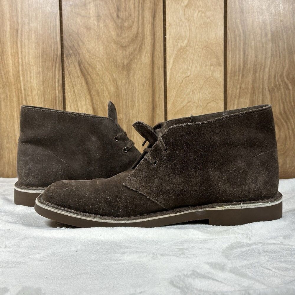 Clarks Desert Boots Men’s US 9 Brown Suede Chukka Ankle Lace Up Casual Shoes